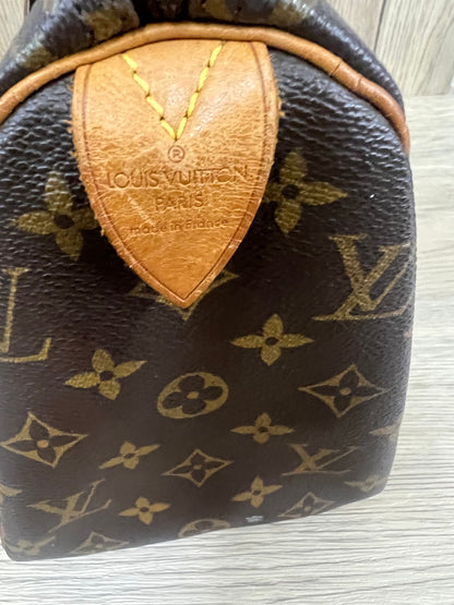 Louis Vuitton women’s fashion leather handbag speedy 25 bag LV  24w x 21H x24 x 16 cm (16 Jun 22 Bb Jun 22)