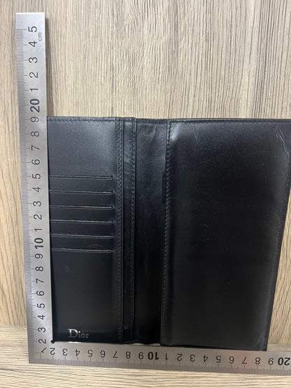 Christian Dior black long wallet w18x H10 x 18cm (BBW12 3 Jun 22)