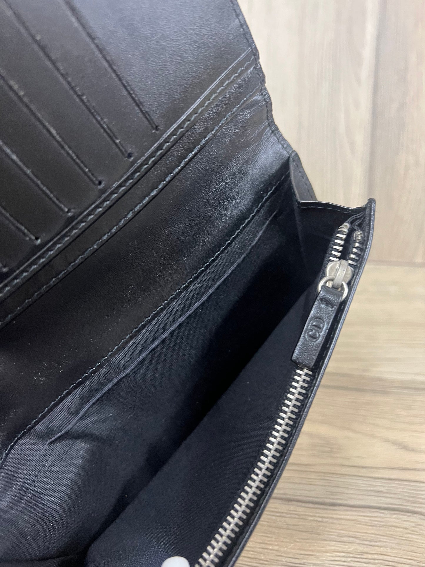 Christian Dior black long wallet w18x H10 x 18cm (BBW12 3 Jun 22)