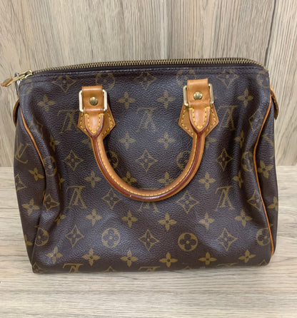 Louis Vuitton women’s fashion leather handbag speedy 25 bag LV  24w x 21H x24 x 16 cm (16 Jun 22 Bb Jun 22)