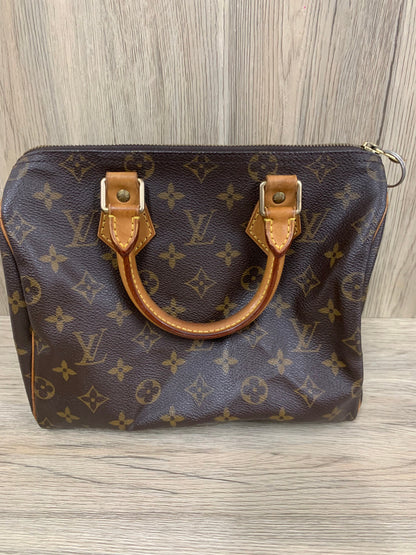 Louis Vuitton women’s fashion leather handbag speedy 25 bag LV  24w x 21H x24 x 16 cm (16 Jun 22 Bb Jun 22)