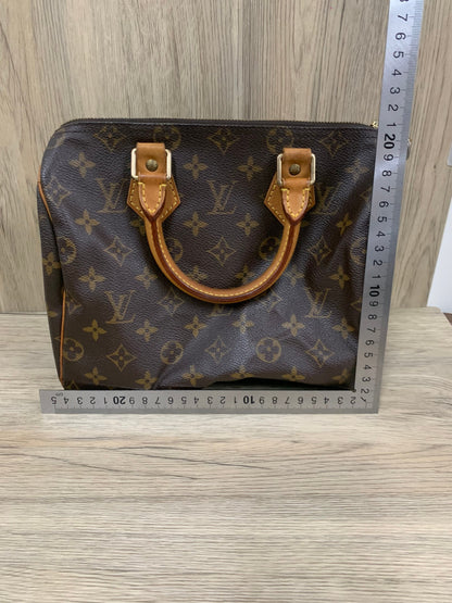 Louis Vuitton women’s fashion leather handbag speedy 25 bag LV  24w x 21H x24 x 16 cm (16 Jun 22 Bb Jun 22)