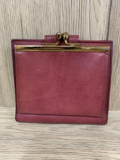 Vintage Christian  Dior red  wallet W10 x 11.5H x  21cm ( 13 Jun 22 - BBW 51)