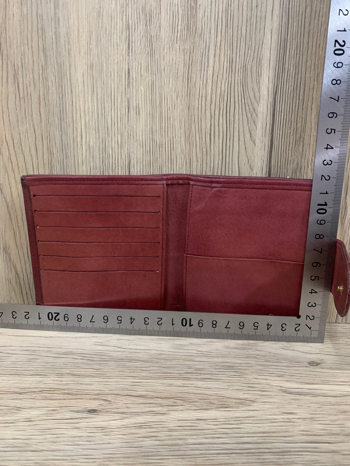 Vintage Christian  Dior red  wallet W10 x 11.5H x  21cm ( 13 Jun 22 - BBW 51)
