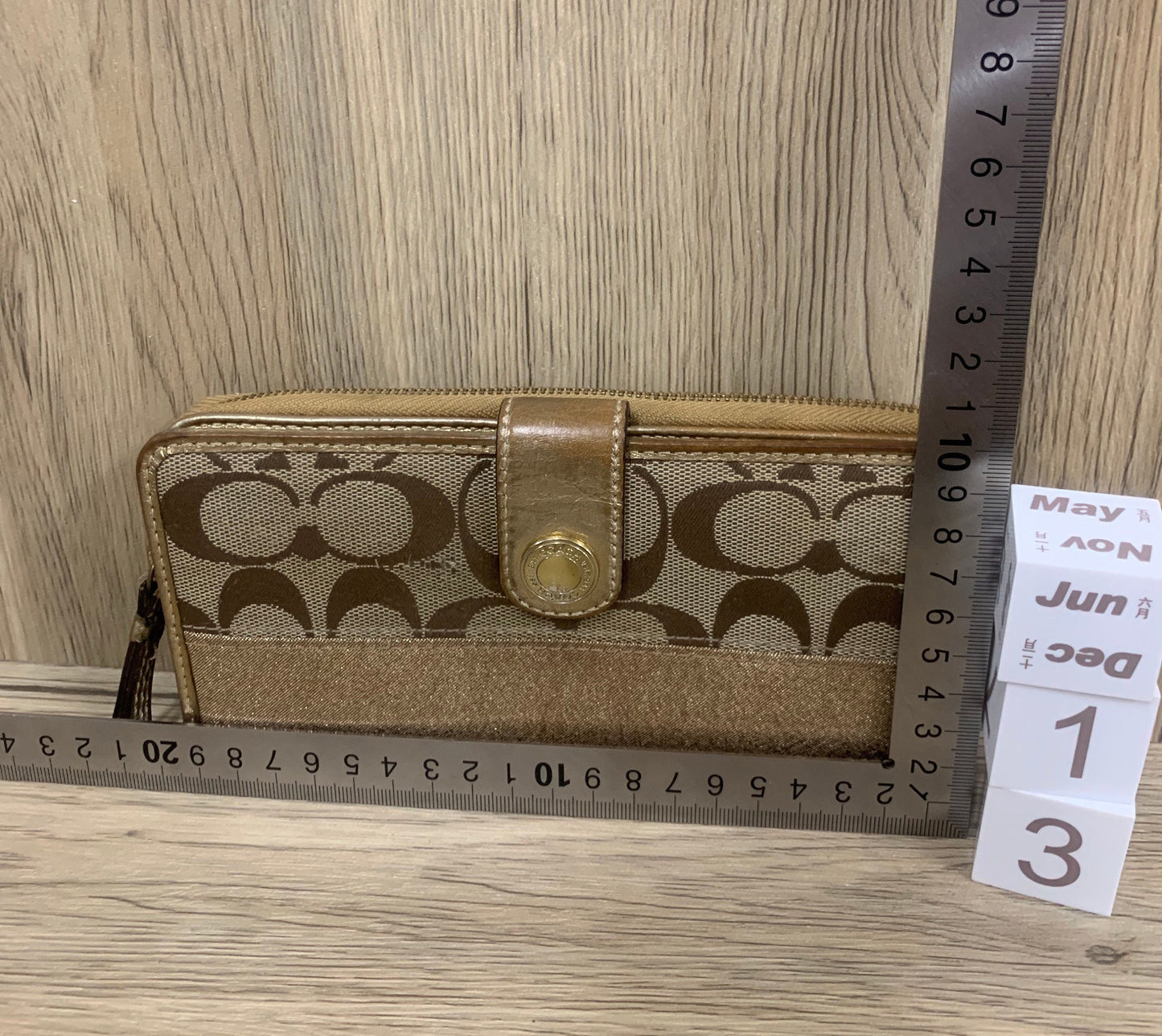 COACH Long Zip Wallet Clutch 19W x 10H (13 Jun 22 BBW 61 )