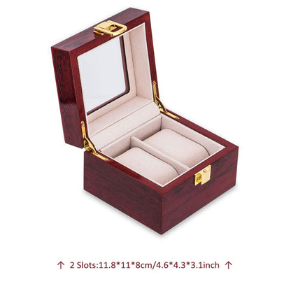 Luxury Wooden Watch Box 5 Slots Wood Holder Boxes For Men Women Watches Organizer Box 2 3 5 12 Grids Watch Organizers dropship