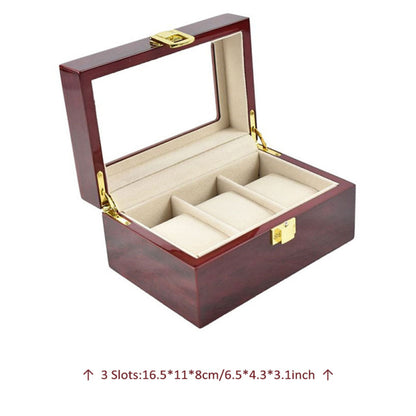 Luxury Wooden Watch Box 5 Slots Wood Holder Boxes For Men Women Watches Organizer Box 2 3 5 12 Grids Watch Organizers dropship