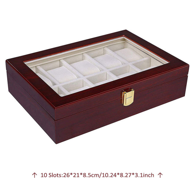 Luxury Wooden Watch Box 5 Slots Wood Holder Boxes For Men Women Watches Organizer Box 2 3 5 12 Grids Watch Organizers dropship