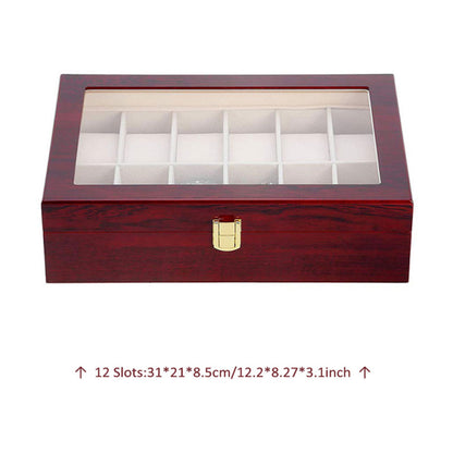 Luxury Wooden Watch Box 5 Slots Wood Holder Boxes For Men Women Watches Organizer Box 2 3 5 12 Grids Watch Organizers dropship