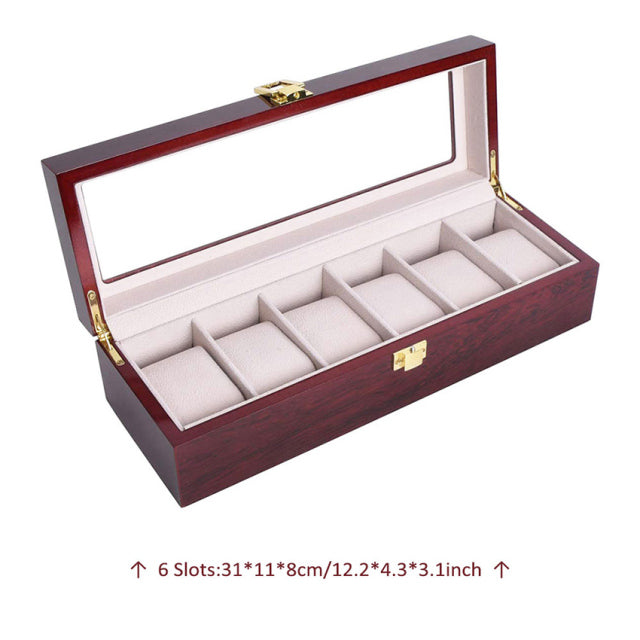 Luxury Wooden Watch Box 5 Slots Wood Holder Boxes For Men Women Watches Organizer Box 2 3 5 12 Grids Watch Organizers dropship