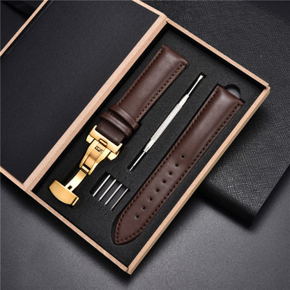 Leather Straps with Box for Samsung Galaxy Watch 4 40mm 44mm / 4 Classic 42mm 46mm Active 2 Band Replacement Watchband Bracelet