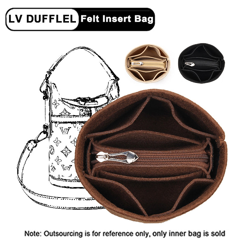 EverToner 女式毛氈內袋適用於 LV 行李袋化妝包、手提包內部便攜式化妝包 Inside Bags